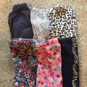 Girls leggings / pants 6 pc bundle